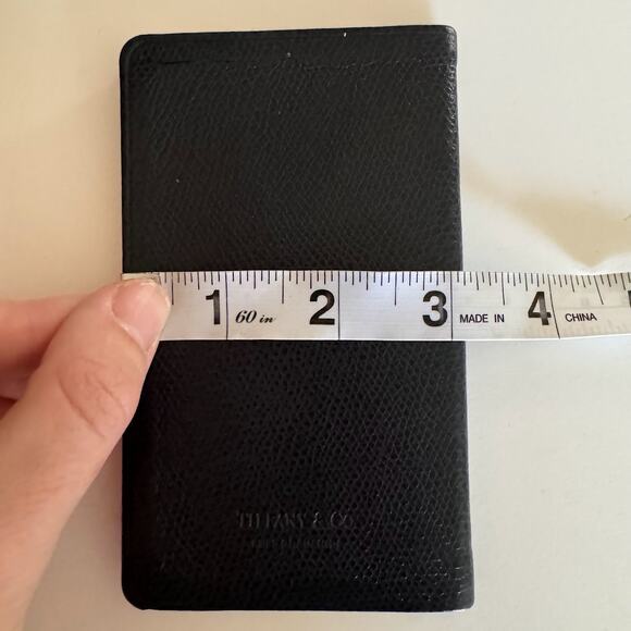 Vintage Tiffany & Co. Black Leather Address Book 5 1/4" by 3 1/4" New - Picture 6 of 6